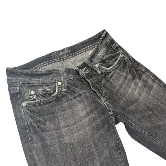 y2K MISS ME - Low Rise gray Wash straight Leg Jeans sz 25 - Picture 3 of 7